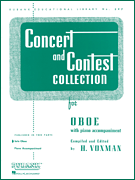 cover CONCERT AND CONTEST OBOE cover